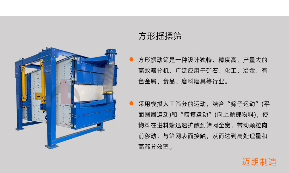 方形摇摆筛概述 方形摇摆筛概述